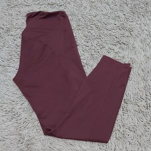 Velocity dark mauve leggings- size large
